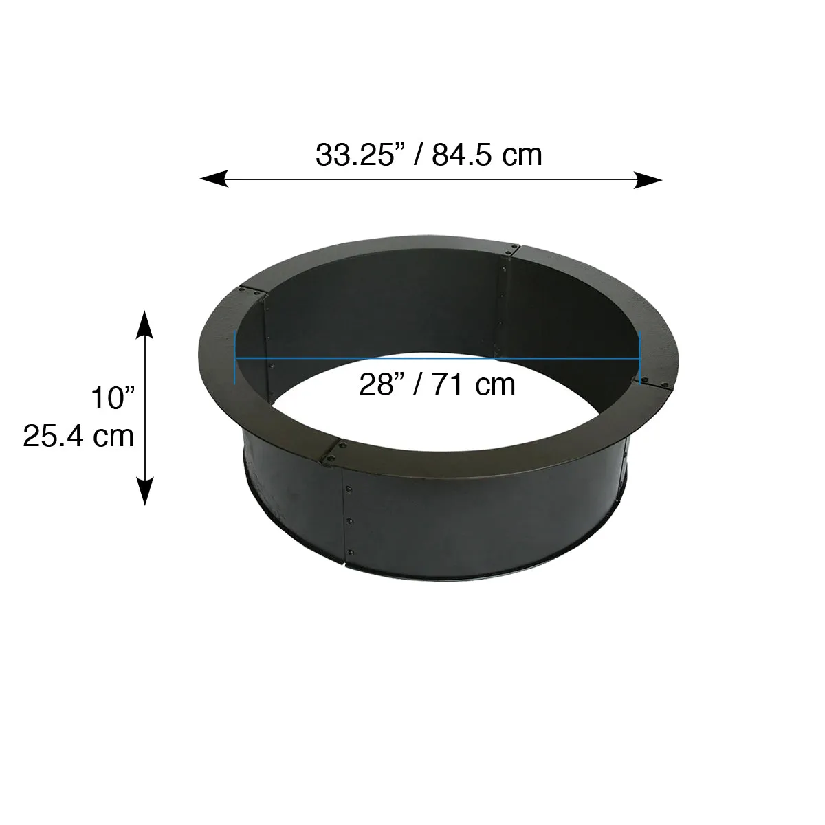 28 in. Round x 10 in. High Fire Ring