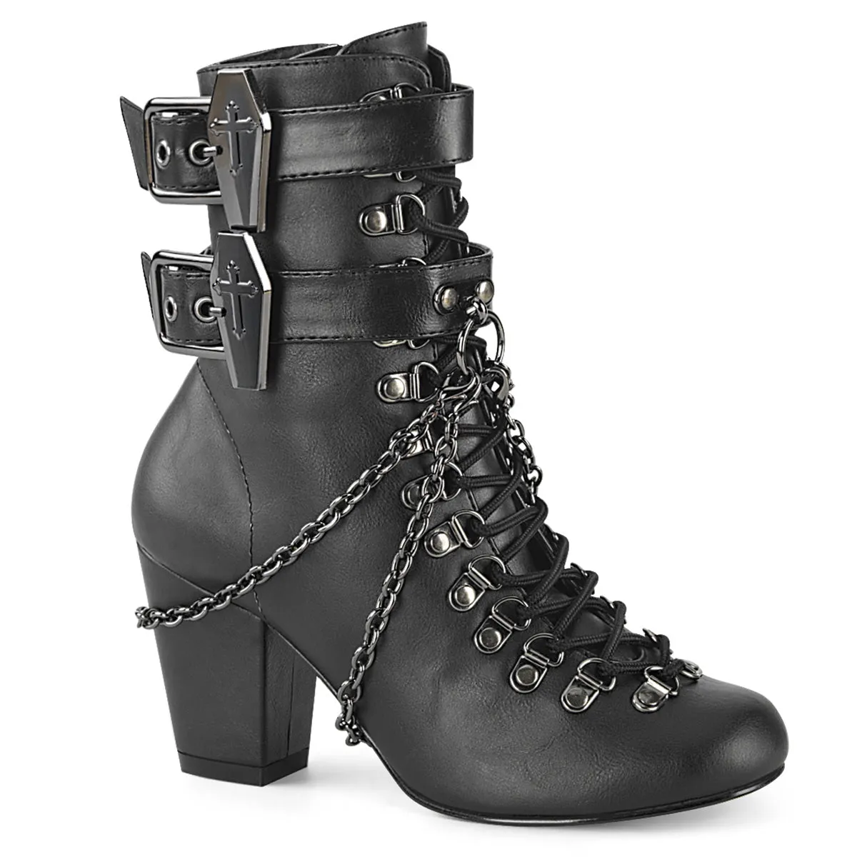 3" Double Coffin Buckle Ankle Boot (VIVIKA-128)
