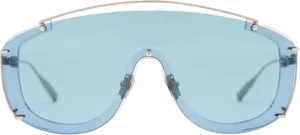 Amavii Metallic Ltd. Edition Jane Frances - Brushed Silver /blue Titanium Sunglasses