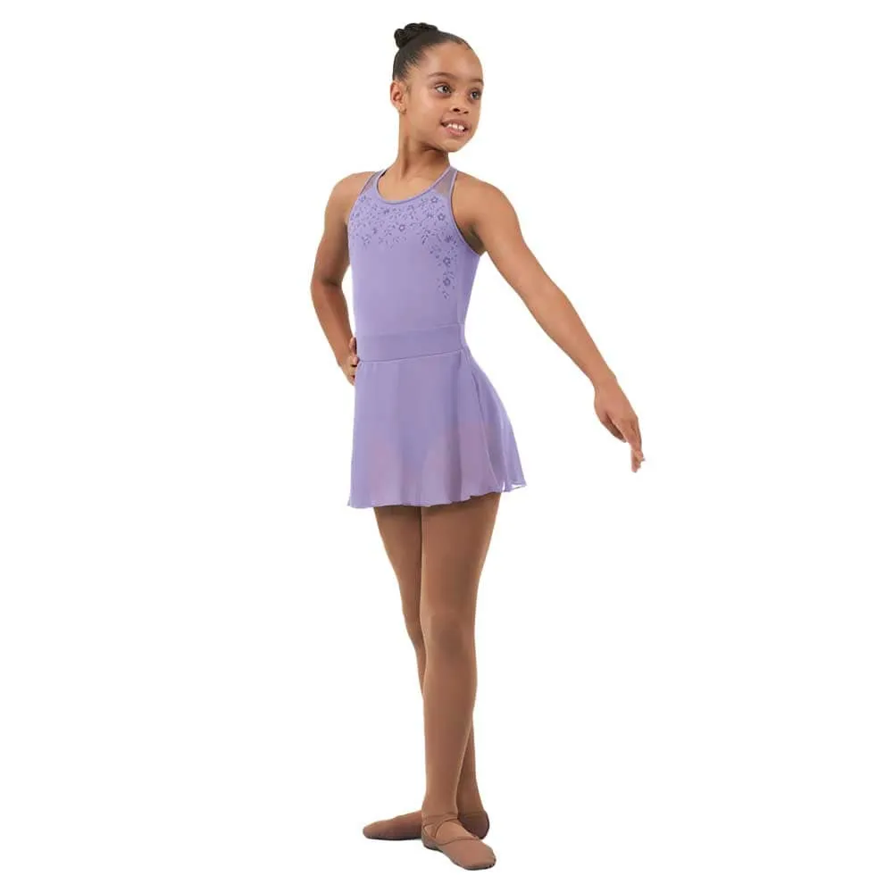 Bloch CL4625 Candace Mesh Skirted Ballet Dress - Girls