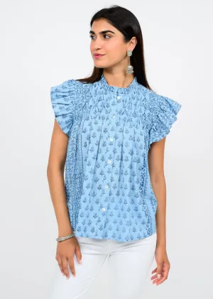 Blocked in Blue Top (Blue)