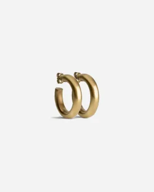 Chunky Hoops - Forgyldt Sølv