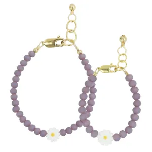 Daisy Mom   Mini Bracelet set (Finch 4MM Beads)
