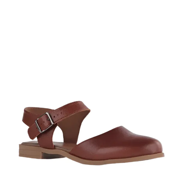 Froggie Mary Jane Sandals In Chestnut -12344