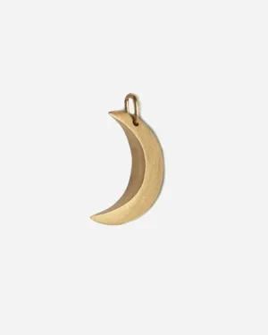 Half Moon Pendant - Forgyldt Sølv