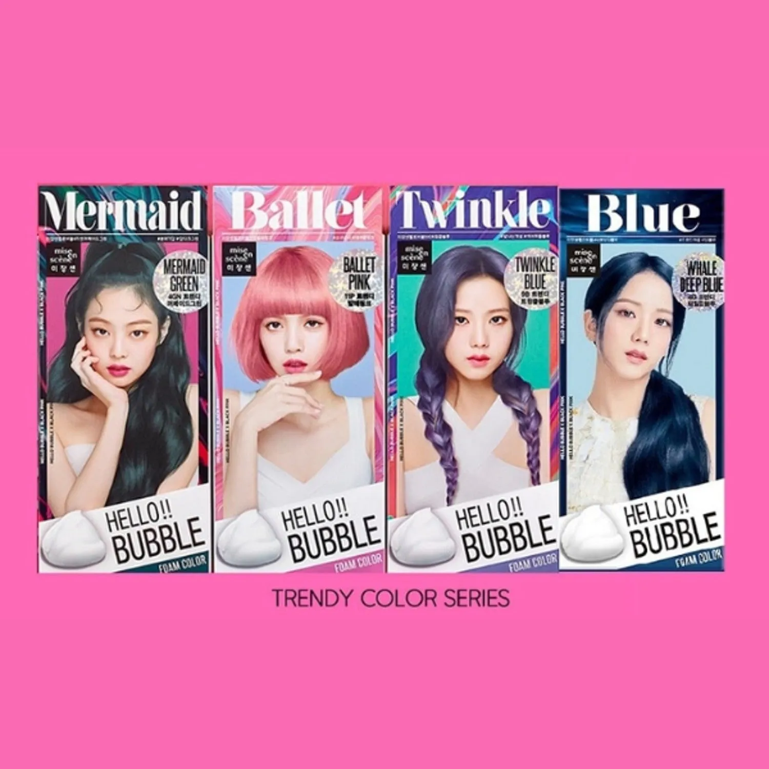 Hello Bubble Foam Color X Black Pink -#11P Ballet Pink