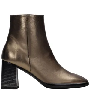 Hispanitas Bronze Leather Square Toe Boots