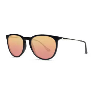 Knockaround® Mary Jane Sunglasses in Matte Black and Rose Gold