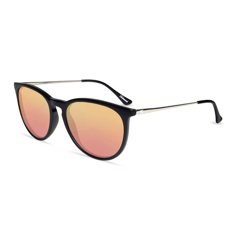 Knockaround® Mary Jane Sunglasses in Matte Black and Rose Gold