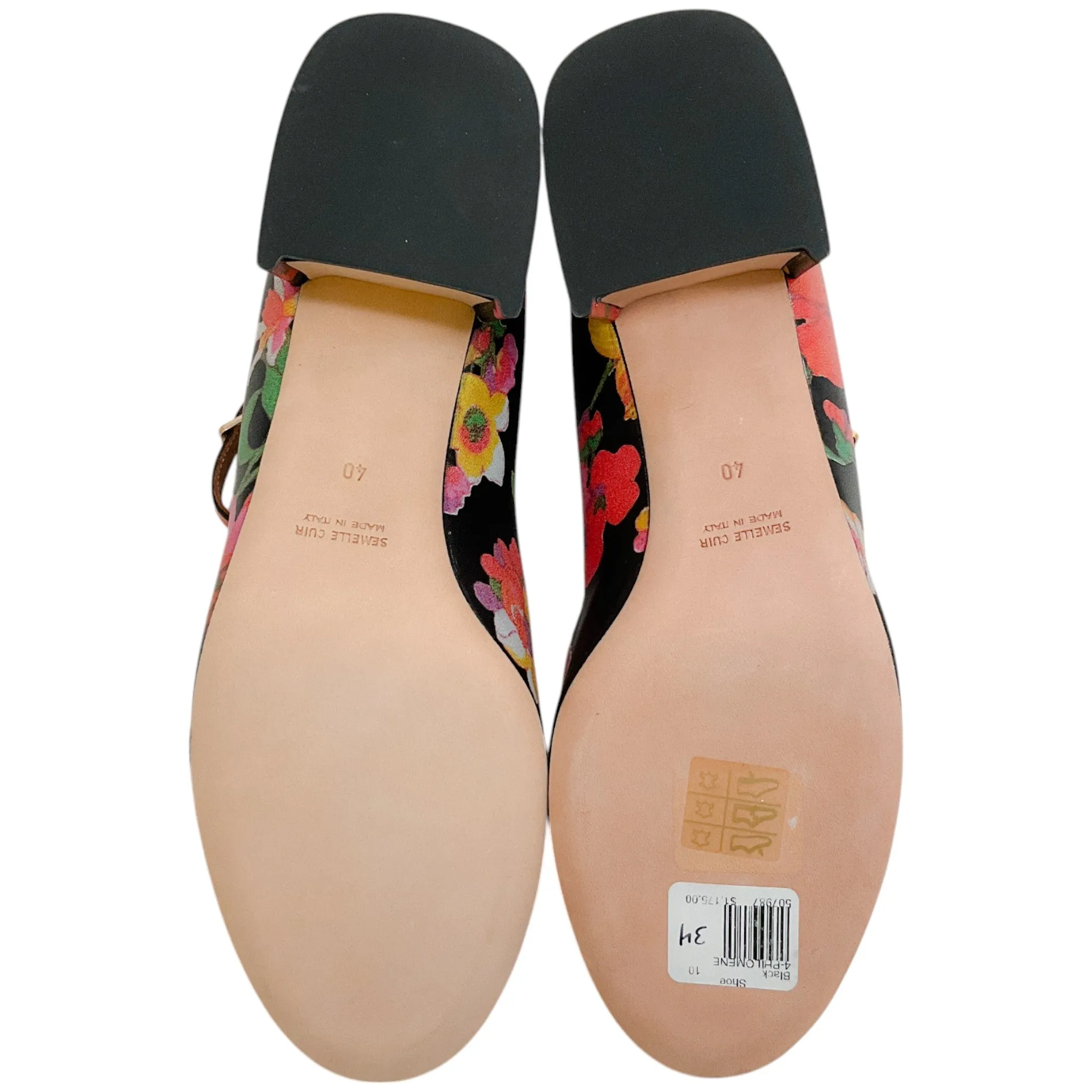 Laurence Dacade Black / Multi Floral Philomene Mary Jane Pumps