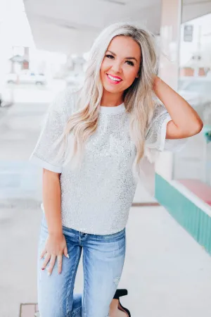Magic In My Heart Top - Silver