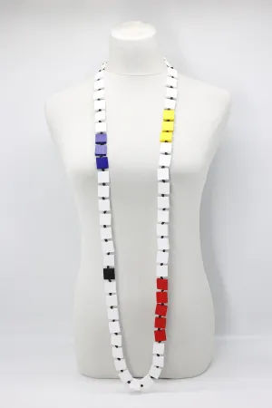 Mondrian Collection Square Colour Block Necklace