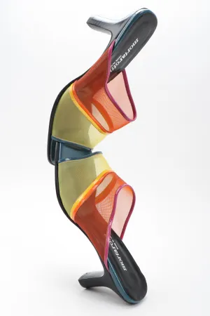 Rainbow Mesh Slide Sandals