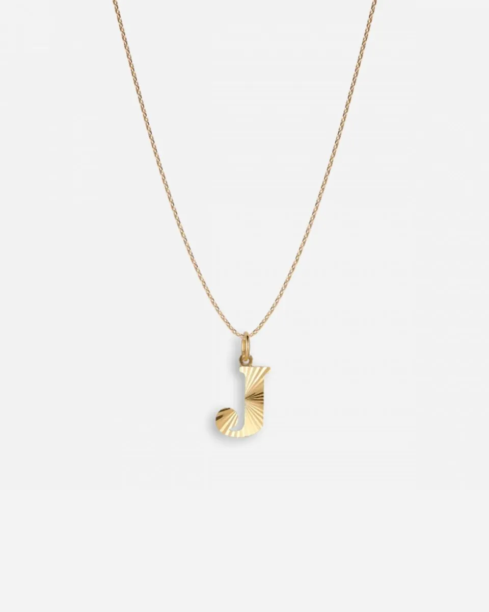 Reflection Letter pendant - Gold