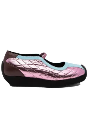 remi / pink metallic napa
