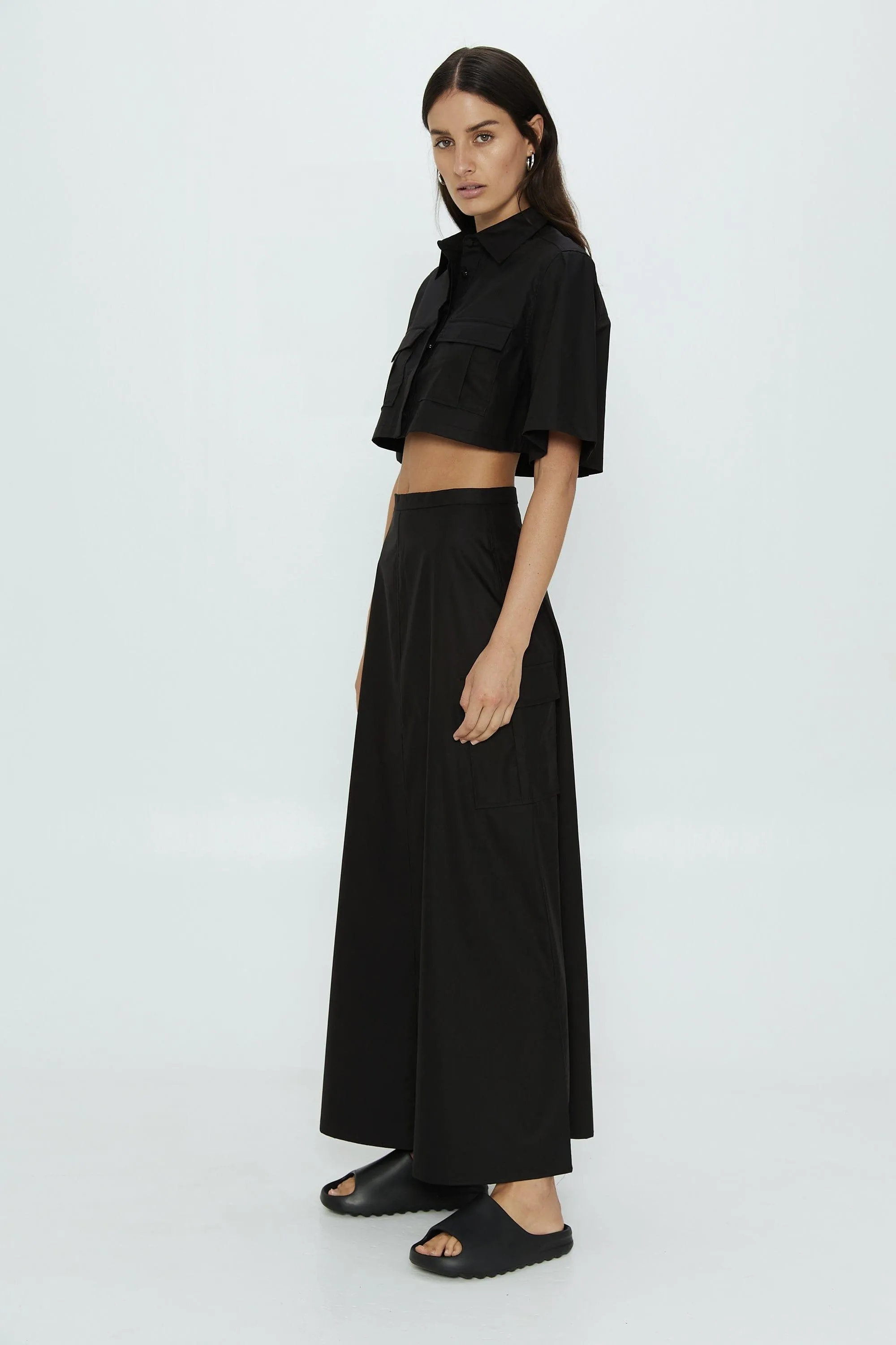 ROAM MAXI SKIRT | BLACK | FINAL SALE
