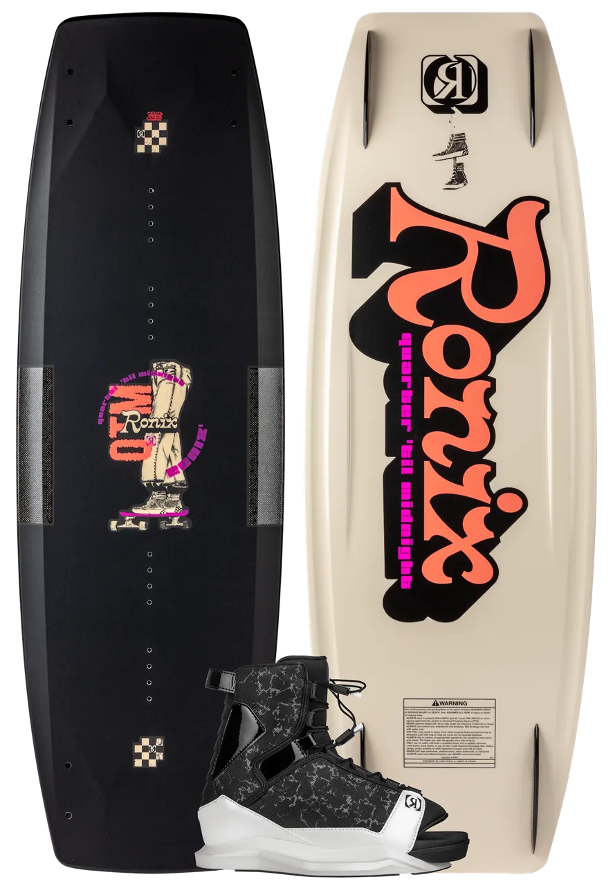 Ronix Quarter 'Til Midnight with Halo Wakeboard Package 2025