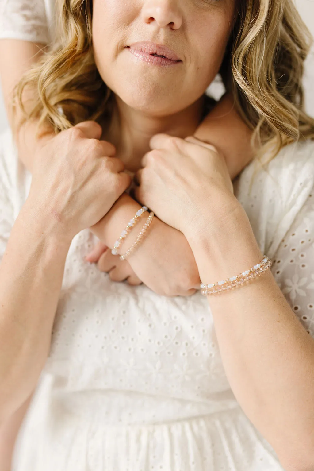 Rosé Mom   Mini Bracelet set (4MM Beads)
