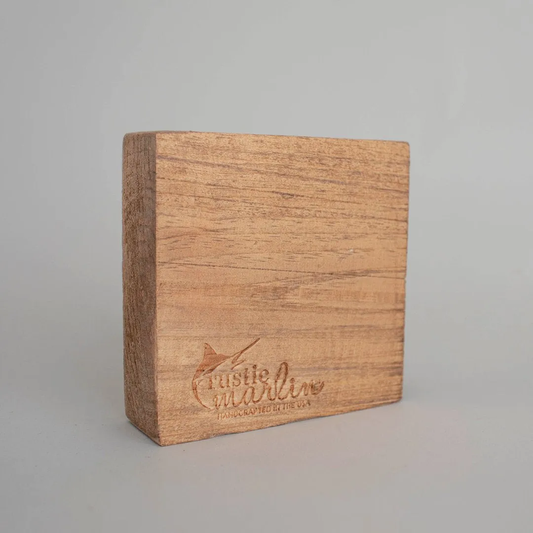 Ski Patrol Decorative Wooden Block