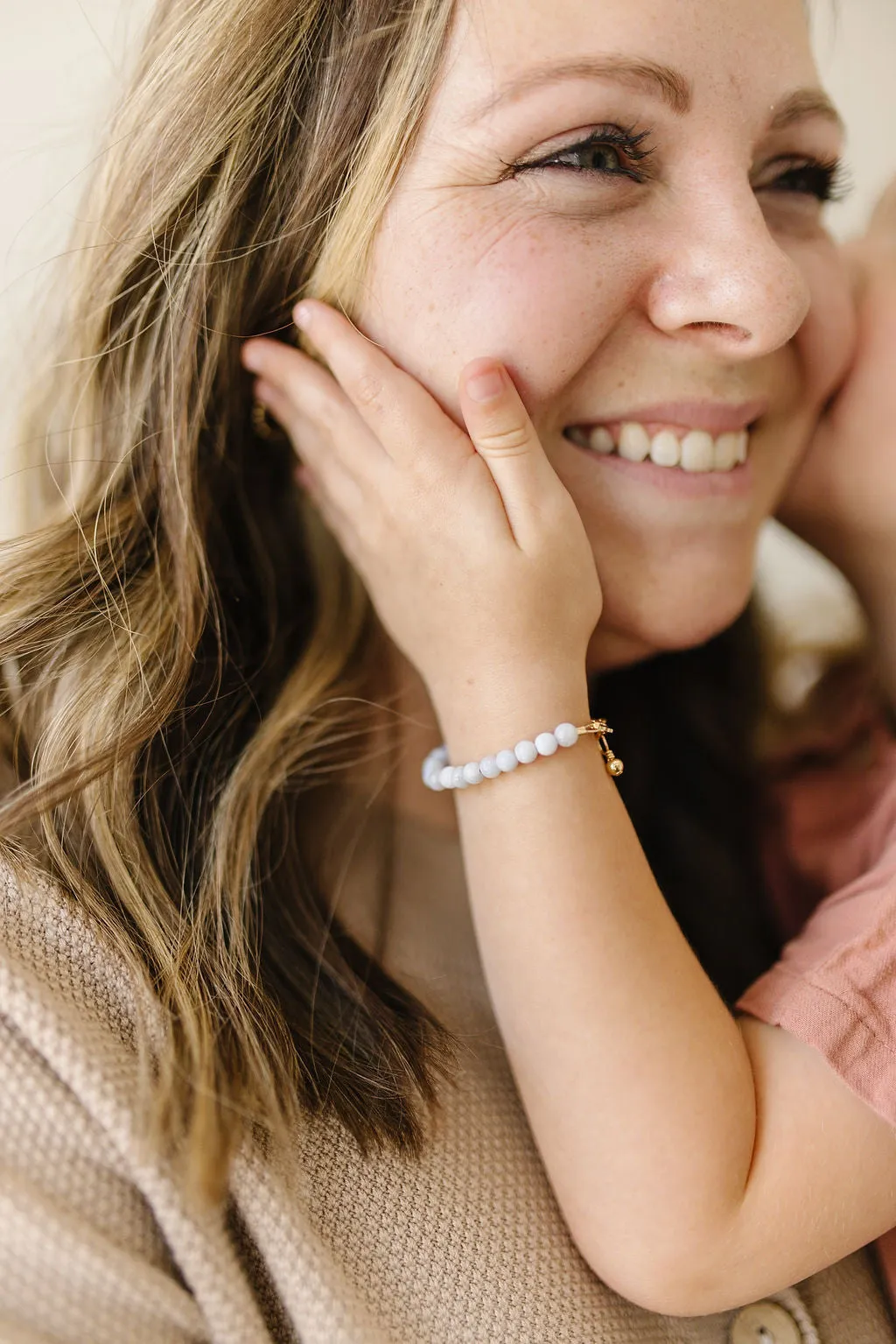 Skystone Mom   Mini Bracelet Set (4MM Beads)