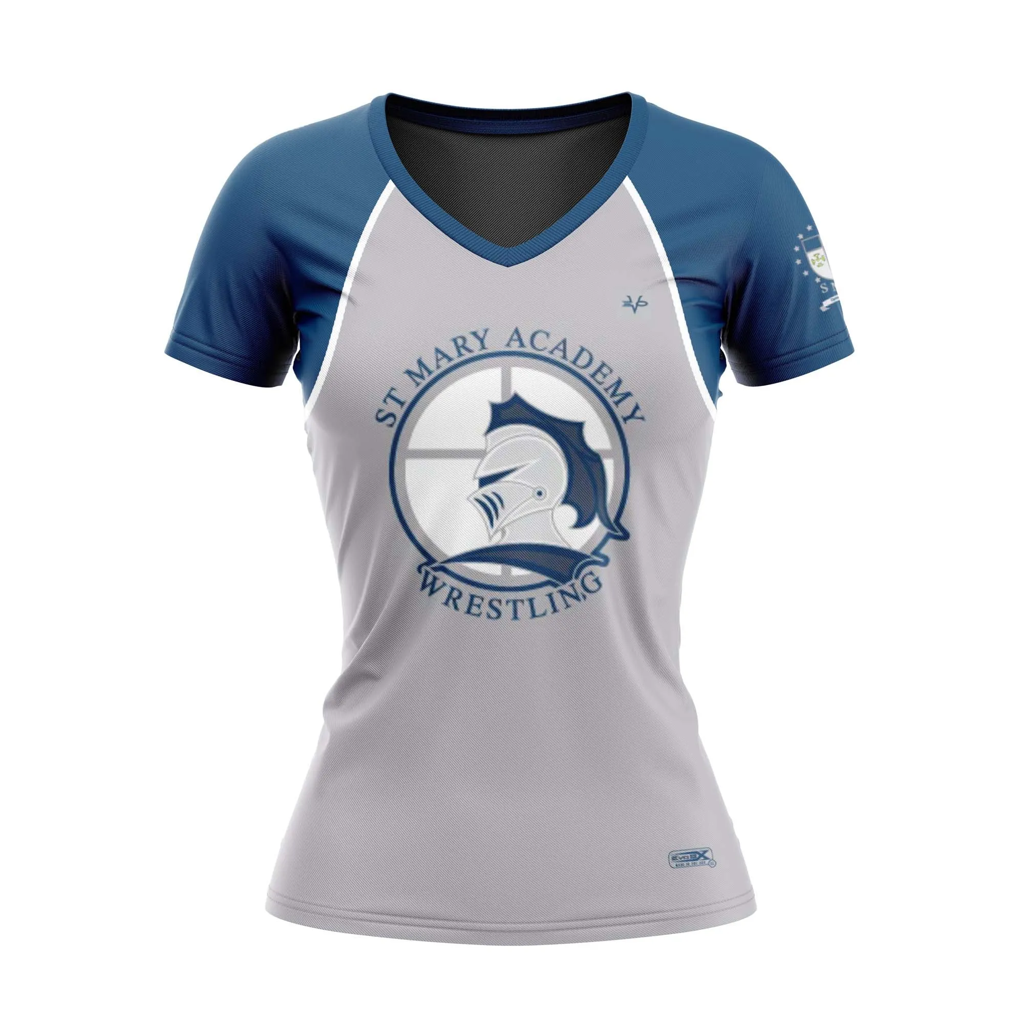 ST. MARY ACADEMY WOMENS CAP SLEEVE SHIRT (GREY)