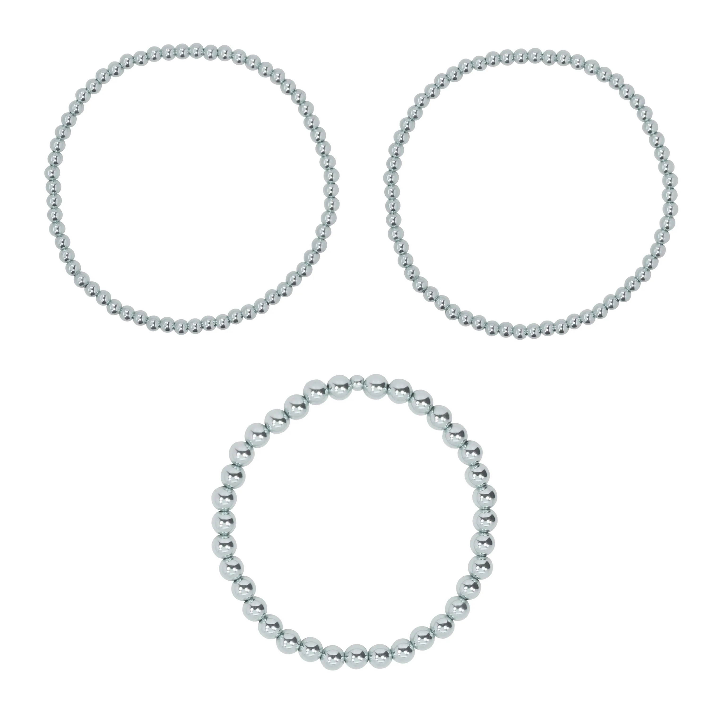 Stretchy Kindness Adult Bracelet Three-Pack (3MM   3MM   5MM beads)