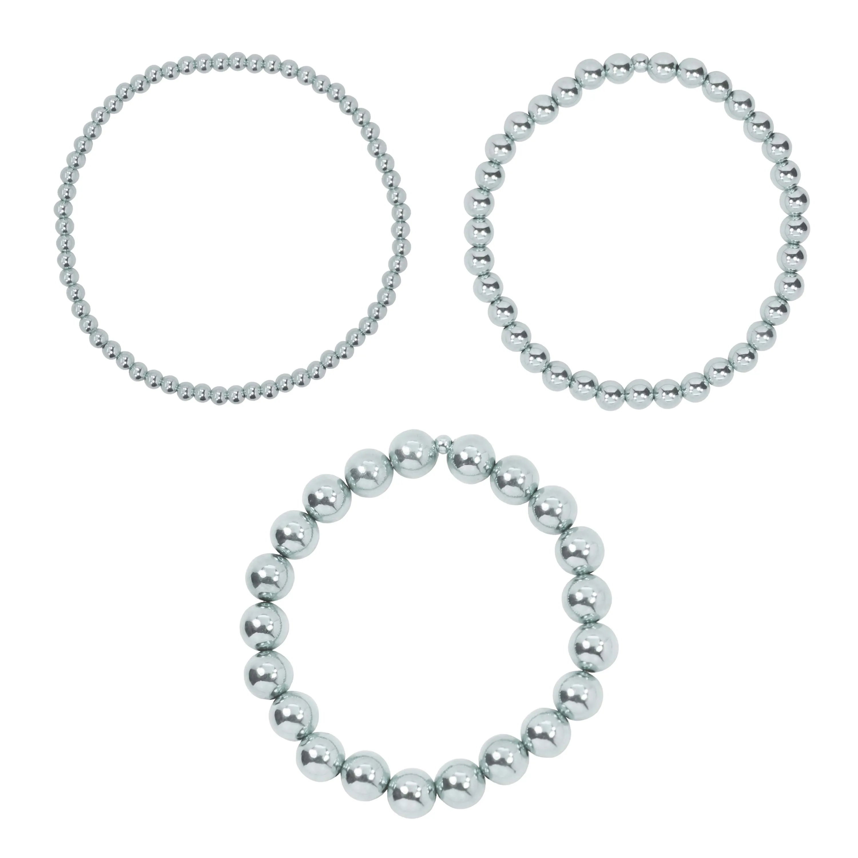 Stretchy Kindness Adult Bracelet Three-Pack (3MM   5MM   8MM beads)