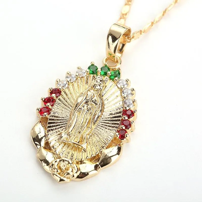 Virgin Mary Pendant Necklace