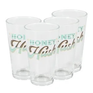 Wanda June Home By Miranda Lambert 4 Piece 16 Ounce Glass Honey Hush Tumbler Set