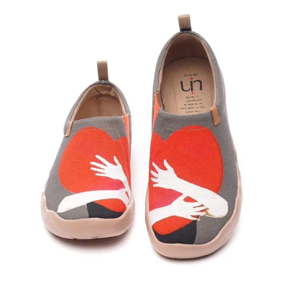 WARM HEART Cute Women Loafers Travel Shoes