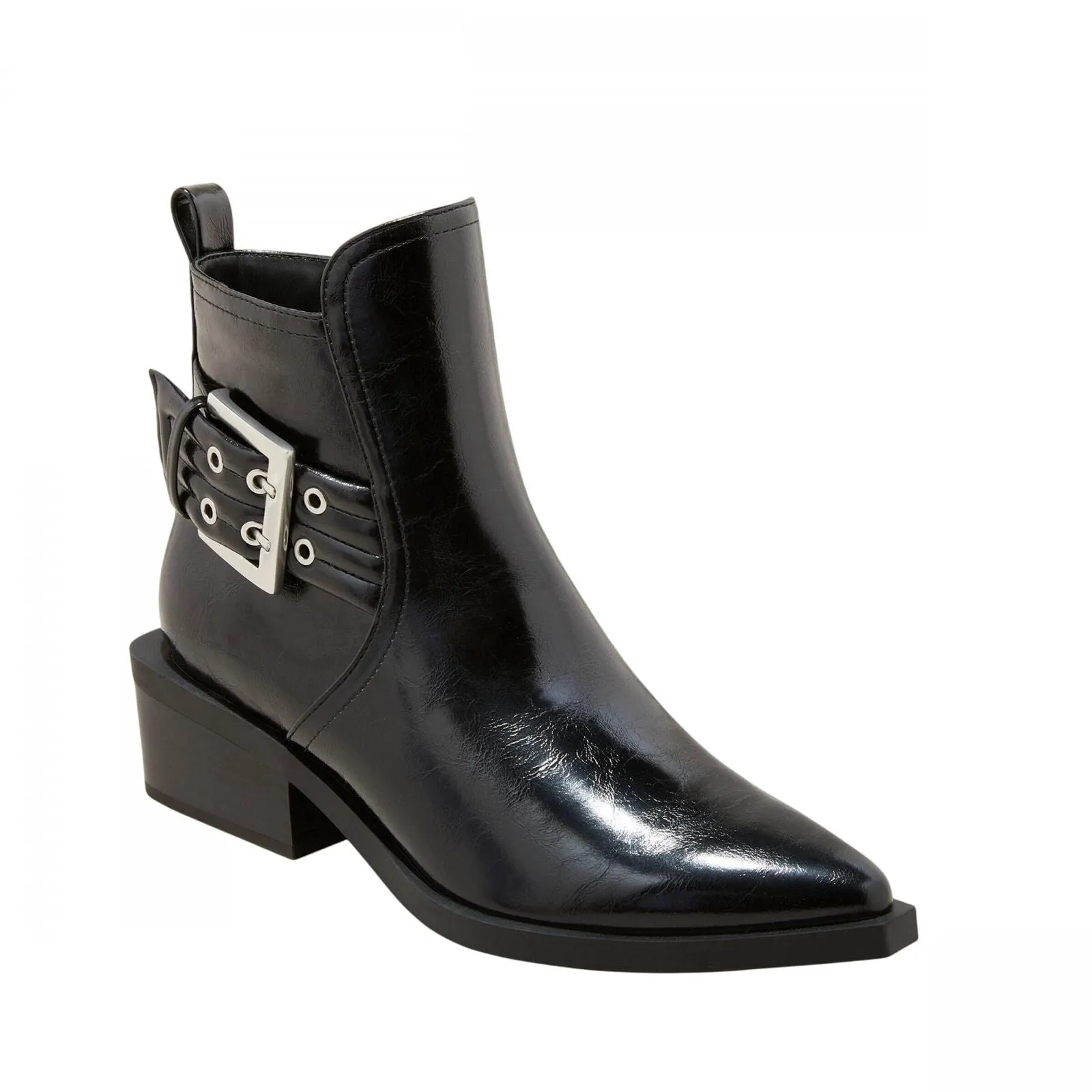Wild Fable Giovanna Buckle Western Ankle Boots Memory Foam Insole Black 9.5M