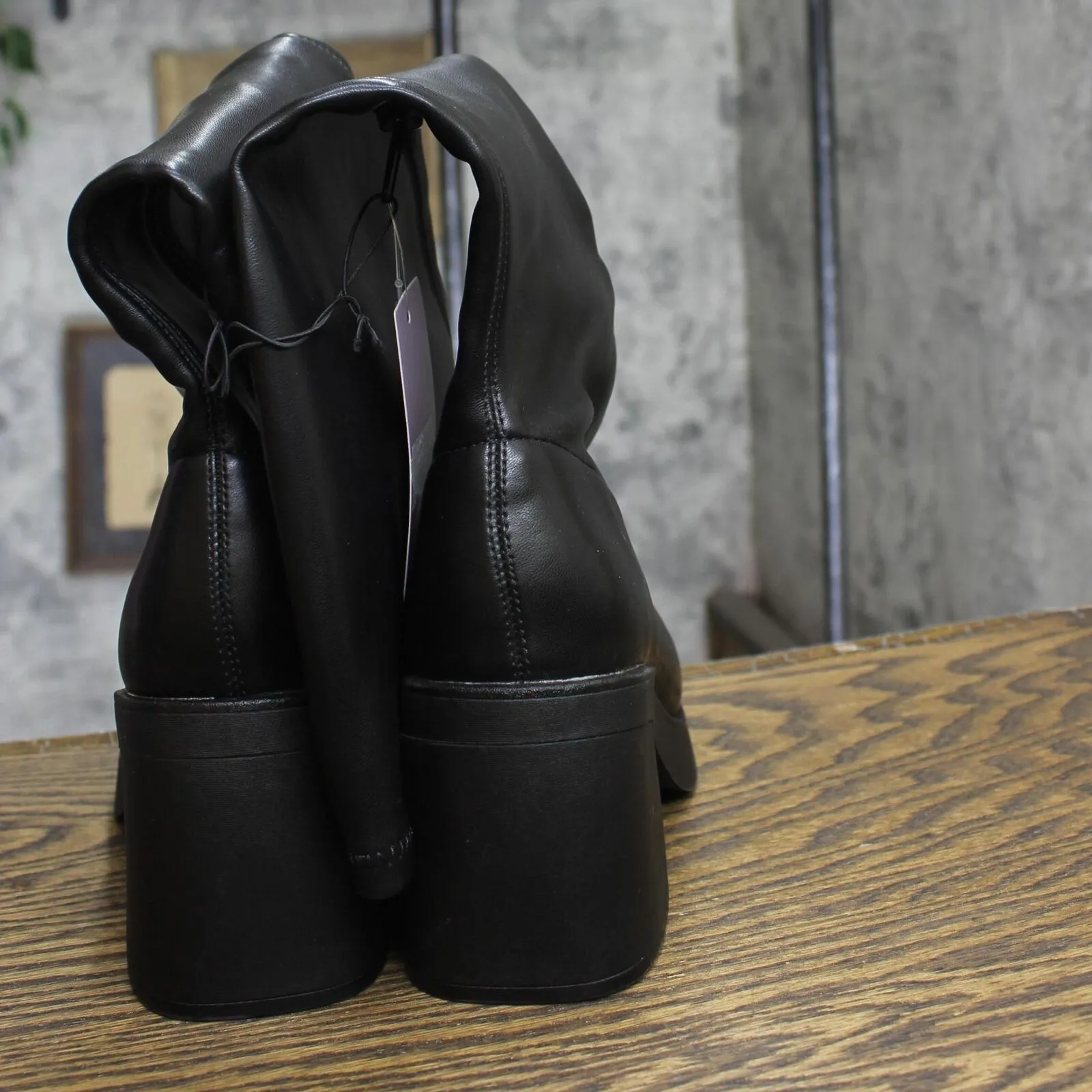 Wild Fable Womens Azzahya Tall Stretch Boots with Memory Foam Insole Black 9M
